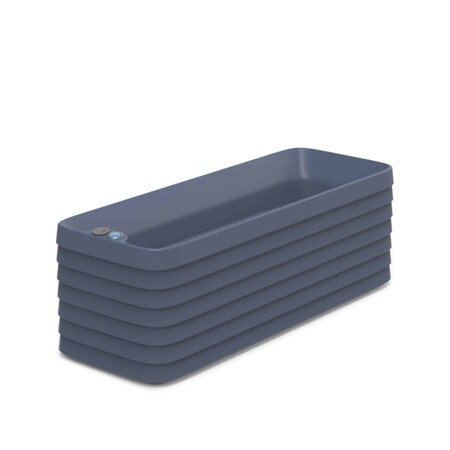 Crescent Garden TruDrop Slat Self Watering Windowbox, Midnight, Medium 35"x13"x12"H A828855