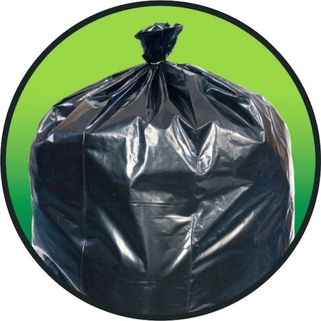 Pitt Plastics 38"x58" 1.35mm 60 gal. XX Heavy Performance Roll Can Liner, PK100 EC3858135K