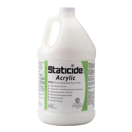Acl Staticide Floor Finish, 1 gal, High Gloss 40001
