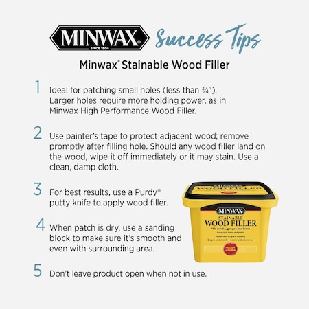Minwax Natural 6 Oz. Wood Filler 42852000