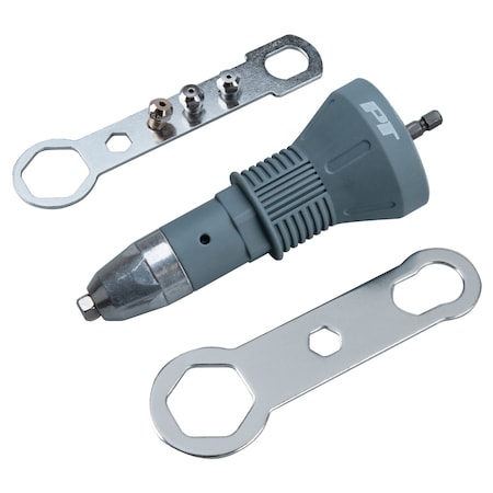 Performance Tool Rivet Gun Drill Adapter, Cordless Drill Riveter, 3/32-3/16 in. Rivets W9069