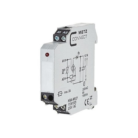 Metz Connect Changeover Contact, 230V AC, 1 Output 11061505