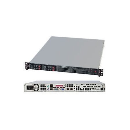 Supermicro SuperServer LGA1155 330W 1U Rackmount Server Barebone System (Black) SYS-1017C-TF