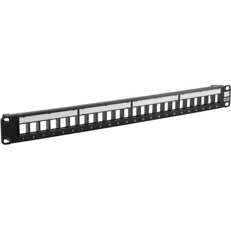 Hubbell Premise Wiring PATCH PANEL, JACK, UNLD 24P 1U HPJ24