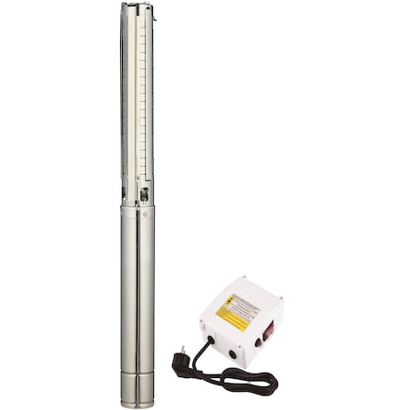 Hallmarkind Industries Deep Well Submersible Pump, 3/4Hp, 3.2 In Max Od, 115V/60Hz/1Ph, 9.2 Amps, 1 In Npt Discharge MAS0470S15A-EXT230