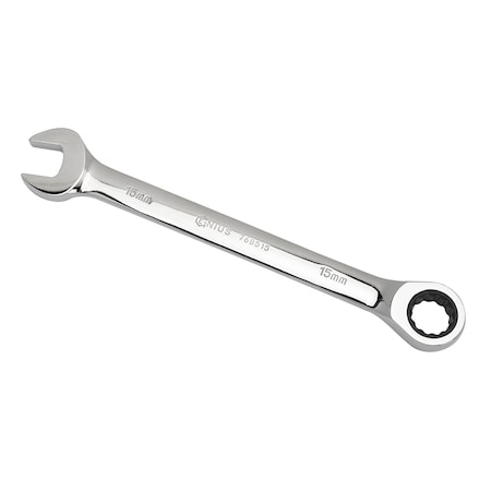 Genius Tools Metric Combination Ratcheting Wrenches 15mm 768515