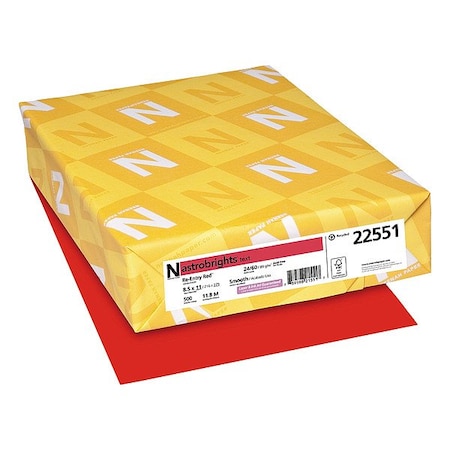 Astrobrights Color Paper, 8 1/2 x 11 in, 24 lb, PK500 22551