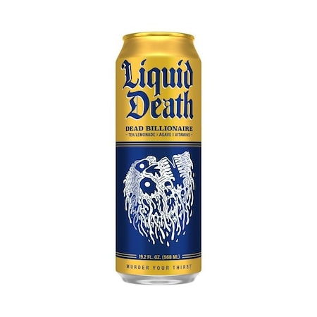 Liquid Death Iced Tea, Dead Billionaire, 19.2 oz Can 1700635