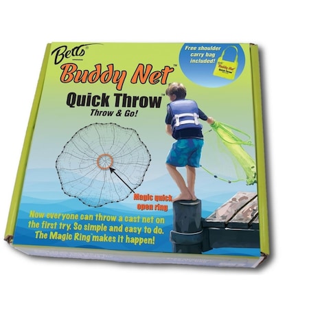 Betts 4 ft. 0.37 in. Mesh Buddy Quick Throw Net 5015262