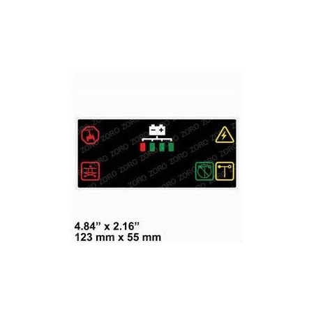 Jlg REPLACEMENT DECAL, PLATFORM CONTROL 1001210436