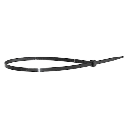 Auveco 14in Thin Cable Tie Black 50 Pound, 25PK 15753