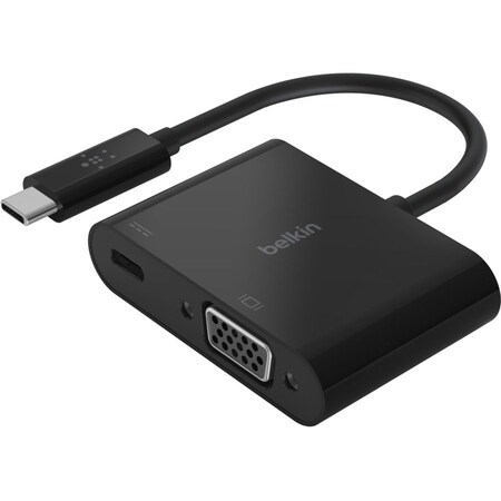 Belkin ADPT, USBC-VGA, 60W PD, BLK AVC001BTBK