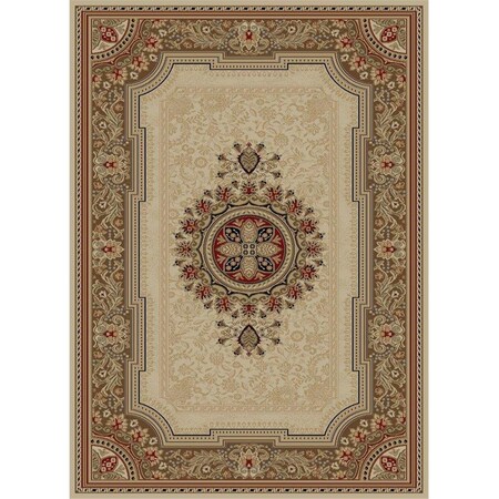 Concord Global 6 ft. 7 in. x 9 ft. 6 in. Ankara Chateau - Ivory 65226