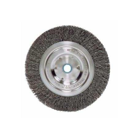 Weiler Vortec Pro Crimped Wire Wheel, 5 in D, .006 Carbon Steel, 6,000 rpm, Retail Pk 804-36064