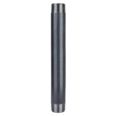 Stz Industries 1-1/4 in. MIP each X 1-1/4 in. D MIP Black Steel 12 in. L Nipple 302U114X12