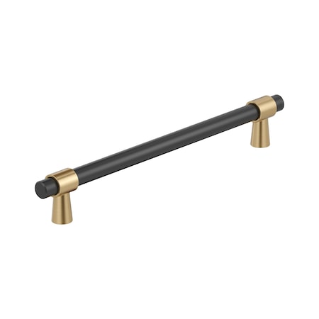 Amerock Mergence 12 inch 305mm Center-to-Center Matte Black/Champagne Bronze Appliance Pull BP36982FBCZ