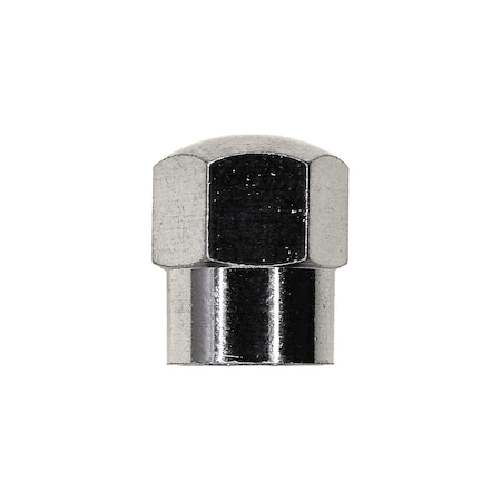 Auveco Chrome Plated Metal Valve Stem Cap with O-Ring Seal, 50PK 25131