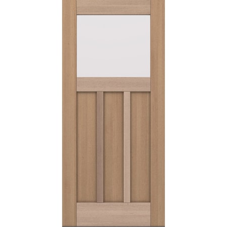 Doornmore CRF-P3G1, 37.75" x 82" ( 36" Door) Left Hand, Mahogany Top View Exterior Door CRF-P3G1-SW-3680_1_LI