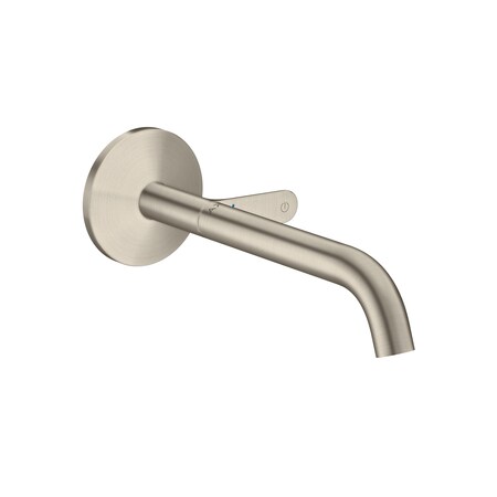 Axor ONE Wall-Mounted Single-Handle Faucet Select, 1.2 GPM in Brushed Nickel 48112821