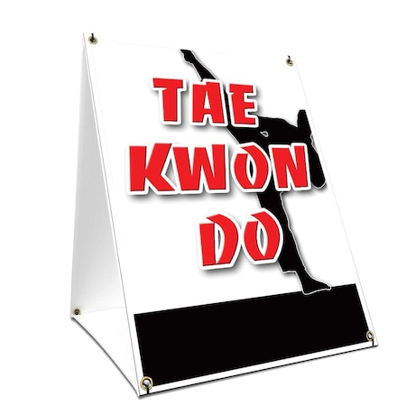 Signmission Tae Kwon Do, 36 Inch x 24 Inch A-frame Yard Sign, Plastic Sign SBC-2436-Tae Kwon Do