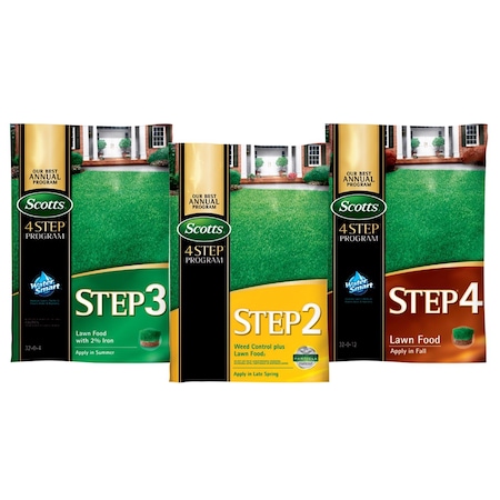 Scotts 3 Step Annual Program Lawn Food For All Grasses 15000 sq ft 3STEP15MSCOTTS