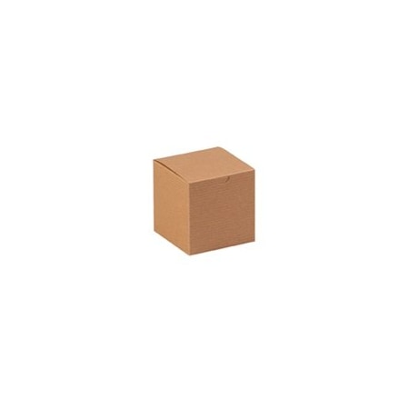 Bubblefast 100-4 x 4 x 4'' Kraft Gift Boxes, 100PK BFGB444K