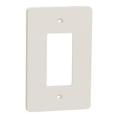 Square D Cover Frame, X Series, 1 Gang, Lt Almond, Number of Gangs: 1 Plastic, Matte Finish, Light Almond SQWS141001LA
