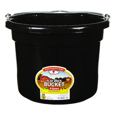 Little Giant Little Giant 8 qt Bucket Black P8FBBLACK6