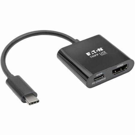 Tripp Lite USB C TO HDMI ADAPTER W/PD CHARGING USB 3.1 GEN 1, 4K X 2K at 30 HZ, THUNDERBOLT U444-06N-H4B-C