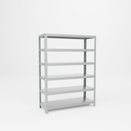 Pucel All Welded Rack, 48 in W x 65 in H x 18 in D, Putty PE-1848
