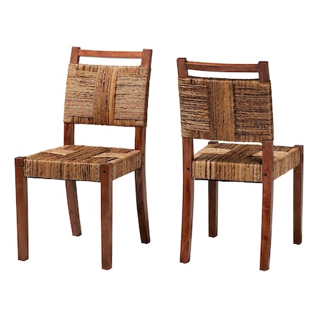 Bali & Pari Chabela Handwoven Seagrass Dining Chair 261-2PC-14341-ZORO