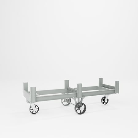 Pucel Sheet & Bar Truck, 84 in W x 22 in D x 33 in H, Cradle Design for Bar Stock, Gray OFB-84S