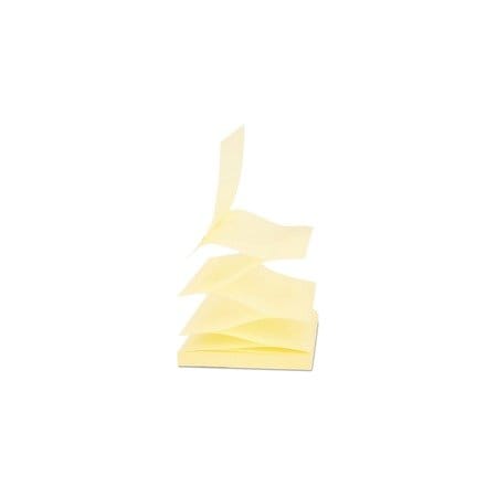 Universal Fan-Folded Self-Stick Pop-Up Note Pads, 3"x3", Yellow, 90-Sheet, 24PK UNV35694