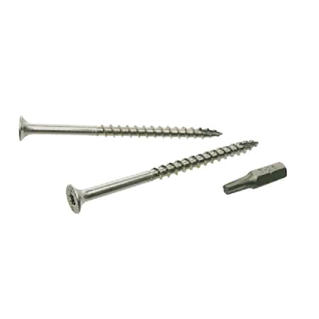 Grip-Rite PrimeGuard Max 3'' T25 Star Drive Trim Head SS Deck Screw, 5 Lb. MAXS310DS3055