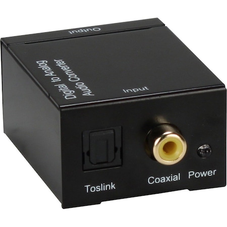 Qvs Digital Sound Pdif To Stereo Analogrca Audio Converter, Black SPDIF-RCA