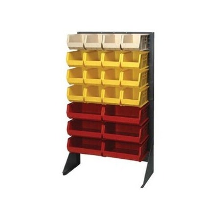 Quantum Storage Systems Steel Louvered Floor Rack, 12 in D x 66 in H x 36 in W, Gray QSS-3666H