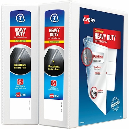 Avery Heavy-Duty View 3 Ring Binders, 3 in, PK2 79791