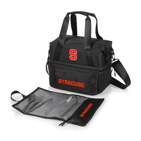 Picnic Time Family Of Brands NCAA Syracuse Orange Tarana Lunch Bag Cooler with Utensils made from Recycled Material 515-01-179-544-0