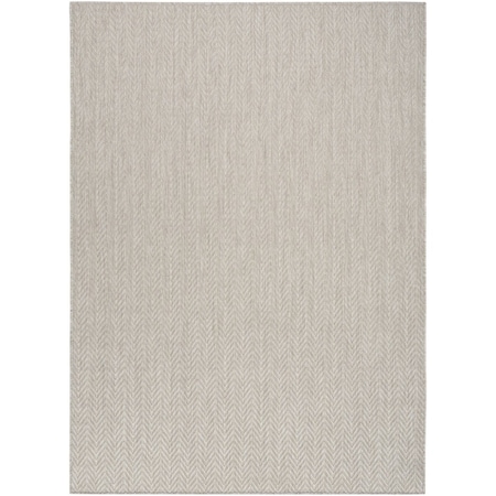 Homeroots 6' X 9' Gray Geometric Indoor Outdoor Area Rug 572885