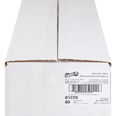 Genuine Joe 13 gal Small, 0.90 mil (23 Micron), White GJO01229