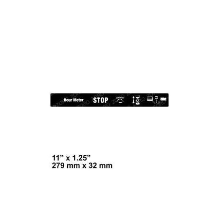 Genie REPLACEMENT DECAL, GROUND CONTROL PANEL 43094