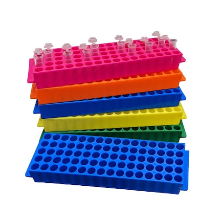 Mtc Bio Tube Rack, 80 x 1.5/2.0mL, Green, 5PK R1040-G