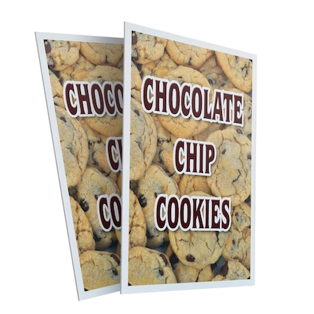 Signmission Chocolate Chip Cookies, Plastic Signs Only 24 Inch x 36 Inch, Corrugated Plastic, 2PK CSB-2436-2PACK-Chocolate Chip Cookies