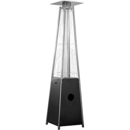 Hiland Glass Tube Patio Heater in Black HLDS01-GTPC