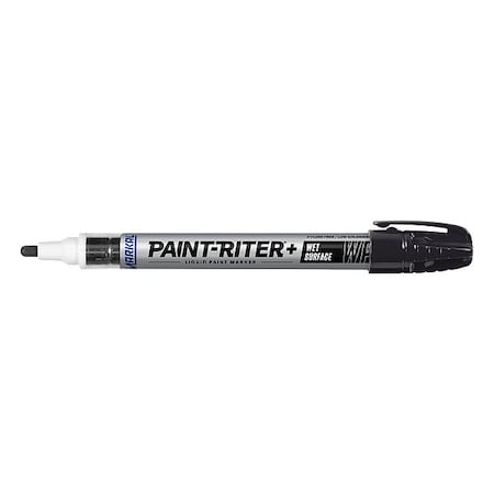Markal Paint Marker, Medium Tip, Black Color Family, Paint 96933