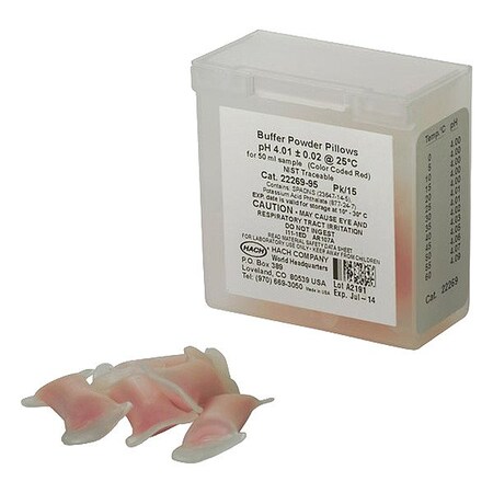 Hach Buffer Powder Pillows, Pouch, PK15 2226995