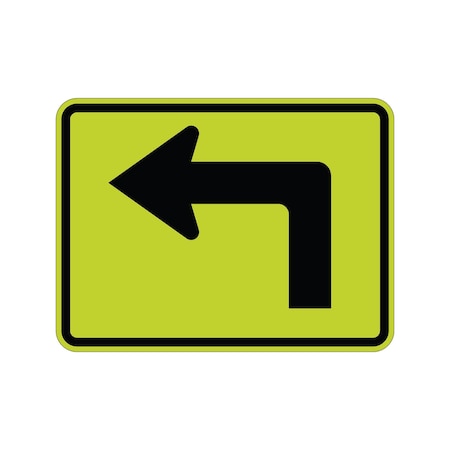 Sign Solutions Usa Traffic Sign, 24 in Width, Aluminum Sign, Horizontal Rectangle DUS10DFG2418W16-6pL