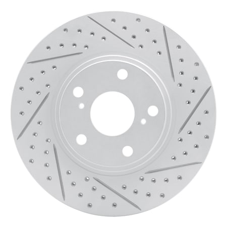Dynamic Friction Co DFC Geoperformance Rotor - Drilled and Slotted 830-76055R