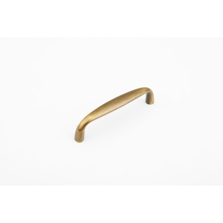 Schaub 4in Center to Center Traditional Cabinet Pull Antique Brass Finish 732-AB