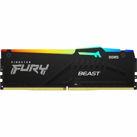 Kingston 64GB 5200MT/S DDR5 CL40 DIMM KIT OF 4 FURY BEAST RGB XMP KF552C40BBAK4-64